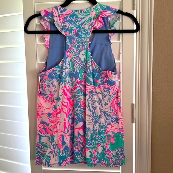 Lilly Pulitzer Bria Bra Tank in “Blue Peri Viva La Lilly” - Picture 2 of 6